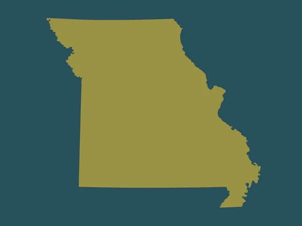 密苏里州 美利坚合众国 固体颜色形状 — 图库照片