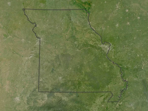 Missouri State United States America Low Resolution Satellite Map — Stock Photo, Image
