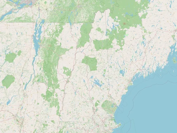 New Hampshire Estado Los Estados Unidos América Mapa Calle Abierto — Foto de Stock