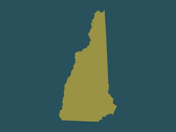 ニューハンプシャー州 アメリカ合衆国の州 単色形状 — ストック写真