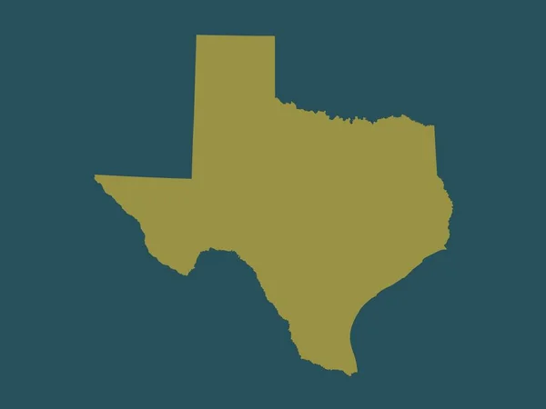 Texas State United States America Solid Color Shape — Stock Photo, Image