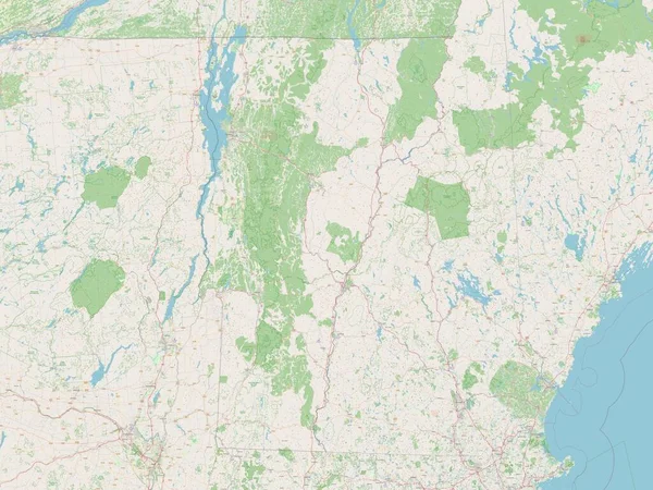 Vermont Amerikai Egyesült Államok Open Street Térkép — Stock Fotó