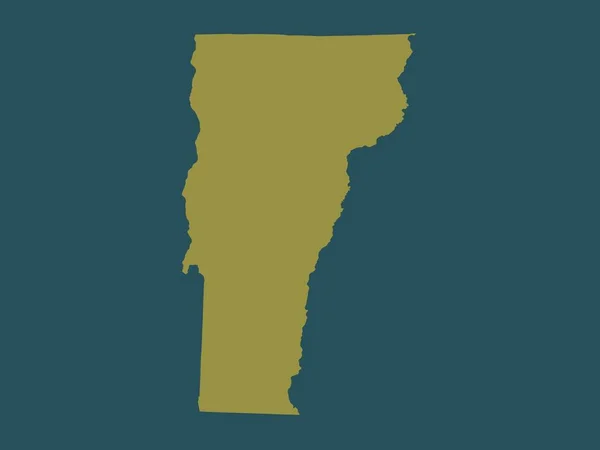 Vermont Bundesstaat Der Vereinigten Staaten Von Amerika Einfarbige Form — Stockfoto
