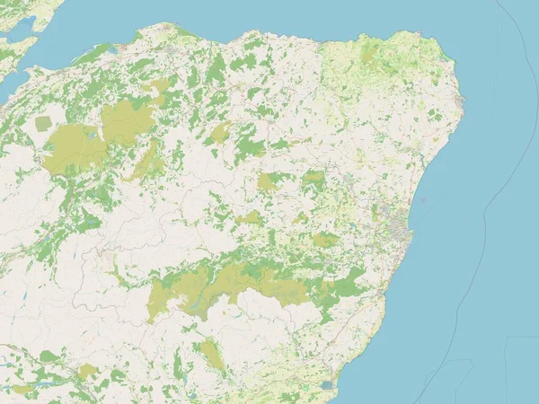 Aberdeenshire Region Szkocji Wielka Brytania Otwarta Mapa Ulic — Zdjęcie stockowe