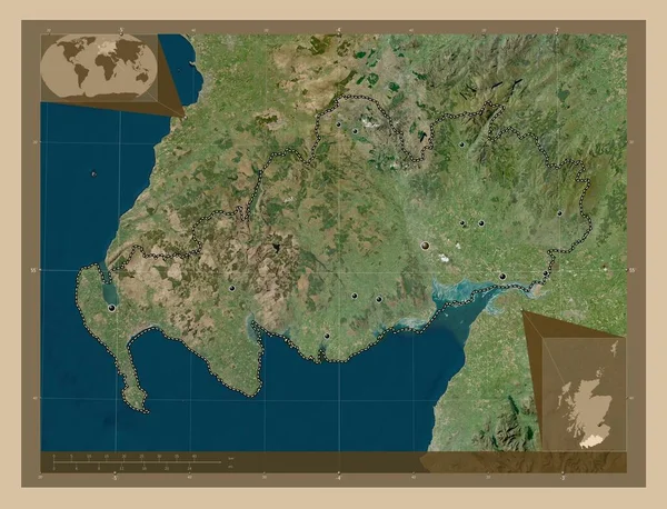 Дамфріс Галловей Регіон Шотландії Велика Британія Супутникова Карта Низькою Роздільною — стокове фото