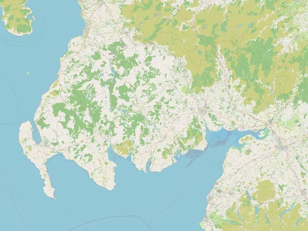Дамфріс Галловей Регіон Шотландії Велика Британія Відкрита Карта Вулиць — стокове фото