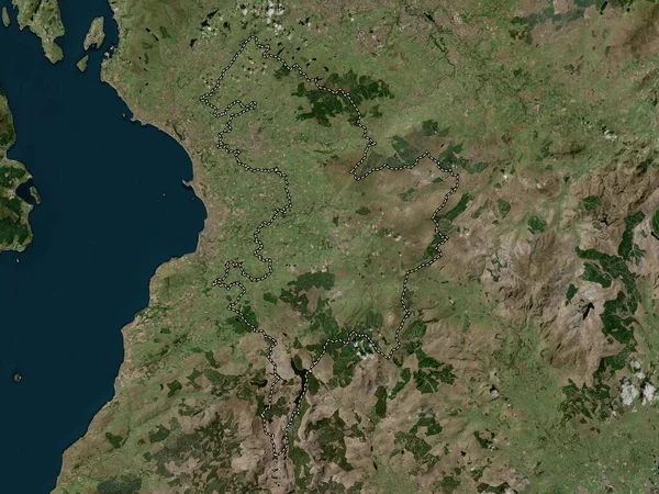 East Ayrshire Región Escocia Gran Bretaña Mapa Satélite Alta Resolución —  Fotos de Stock