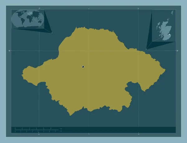 East Lothian Región Escocia Gran Bretaña Forma Color Sólido Mapas —  Fotos de Stock
