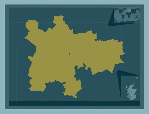 Глазго Регион Шотландии Великобритания Твердая Форма Цвета Места Расположения Крупных — стоковое фото