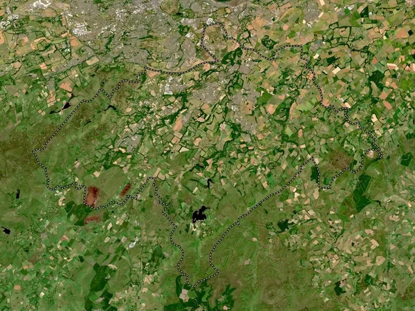 Midlothian Región Escocia Gran Bretaña Mapa Satelital Baja Resolución —  Fotos de Stock