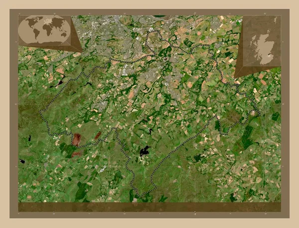 Midlothian Region Szkocji Wielka Brytania Niska Rozdzielczość Satelity Pomocnicze Mapy — Zdjęcie stockowe