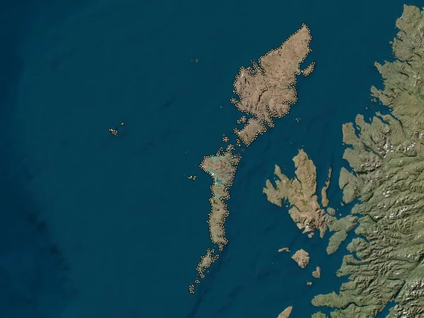 Eileanan Siar Region Szkocji Wielka Brytania Mapa Satelitarna Niskiej Rozdzielczości — Zdjęcie stockowe