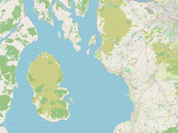 North Ayrshire Region Schottland Großbritannien Open Street Map — Stockfoto