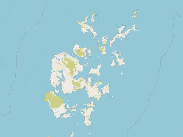 Orkney Islands, region of Scotland - Great Britain. Open Street Map