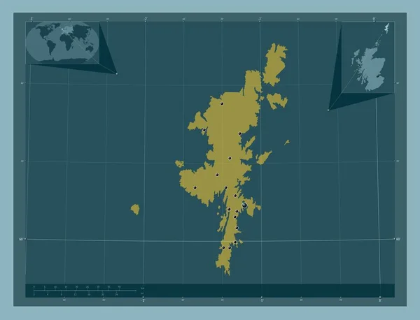 Shetlandské Ostrovy Region Skotsko Velká Británie Pevný Barevný Tvar Umístění — Stock fotografie