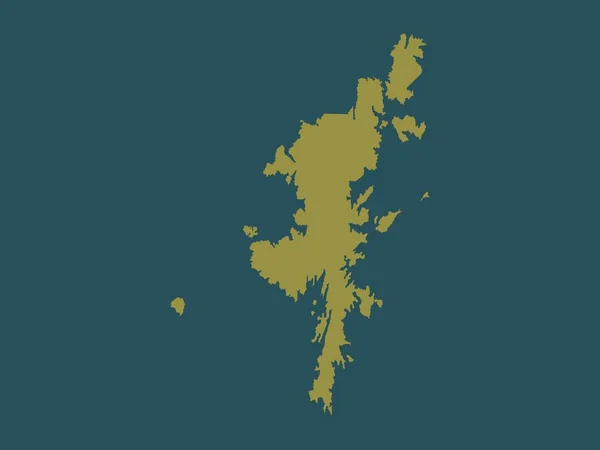 Szetlandzkie Wyspy Region Szkocji Wielka Brytania Solidny Kształt Koloru — Zdjęcie stockowe