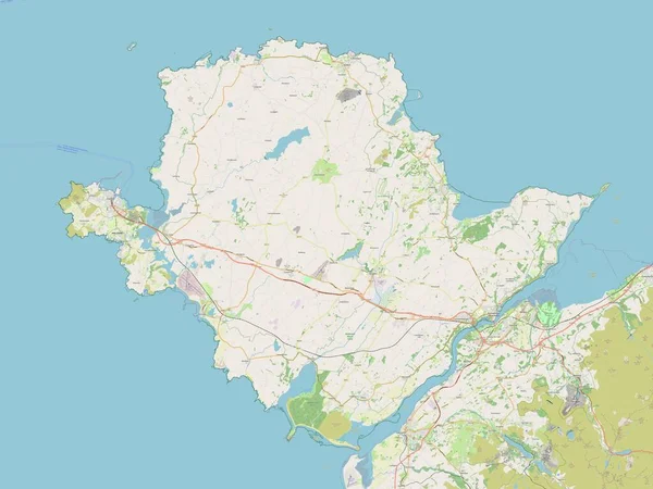 Isle Anglesey Region Wales Velká Británie Otevřít Mapu Ulice — Stock fotografie