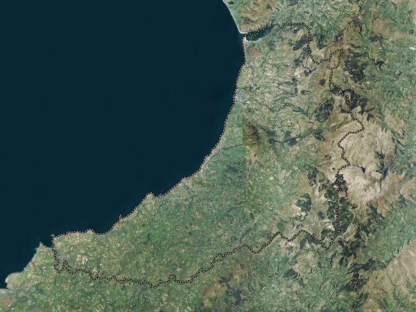 Ceredigion Région Pays Galles Grande Bretagne Carte Satellite Haute Résolution — Photo