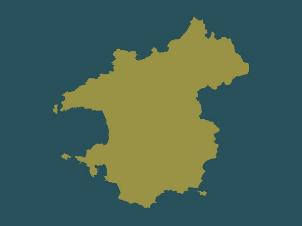 Pembrokeshire Região Gales Grã Bretanha Forma Cor Sólida — Fotografia de Stock