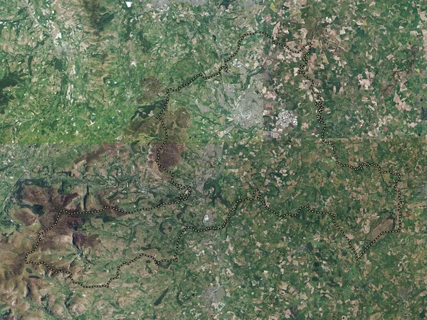 Wrexham Regio Wales Groot Brittannië Satellietkaart Met Hoge Resolutie — Stockfoto