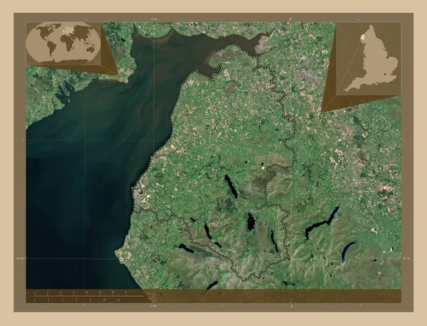 Allerdale Distretto Non Metropolitano Dell Inghilterra Gran Bretagna Mappa Satellitare — Foto Stock
