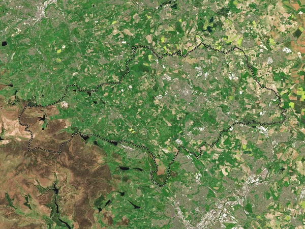 Barnsley Ngiltere Nin Idari Ilçesi Büyük Britanya Düşük Çözünürlüklü Uydu — Stok fotoğraf