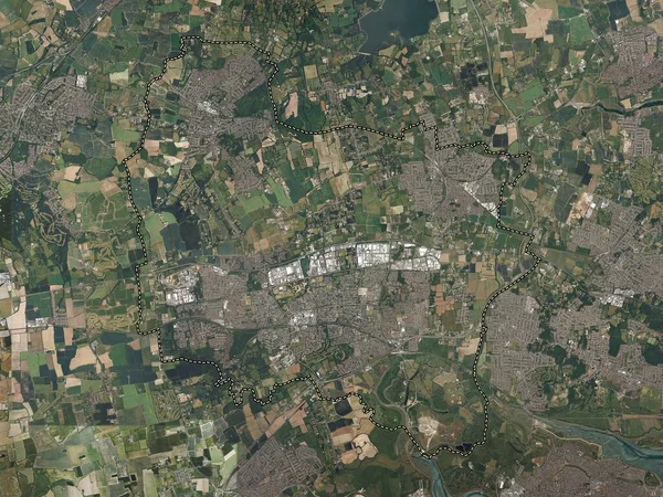 Basildon Distrito Não Metropolitano Inglaterra Grã Bretanha Mapa Satélite Alta — Fotografia de Stock