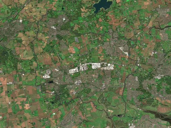 Basildon Distrito Metropolitano Inglaterra Gran Bretaña Mapa Satelital Baja Resolución —  Fotos de Stock