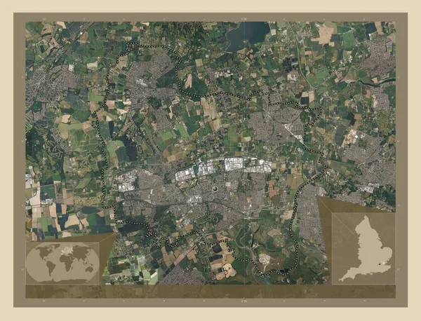 Basildon Nemetropolitní Okres Anglie Velká Británie Satelitní Mapa Vysokým Rozlišením — Stock fotografie