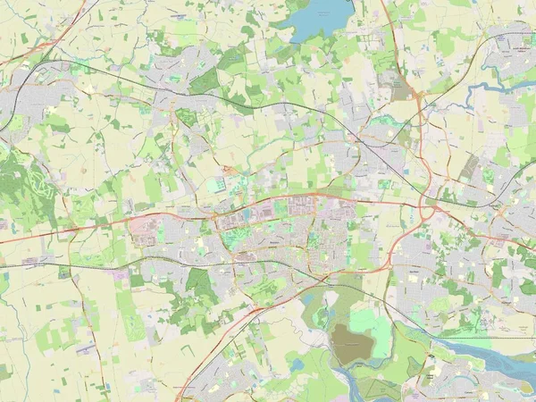Basildon Distrito Metropolitano Inglaterra Gran Bretaña Mapa Calle Abierto —  Fotos de Stock