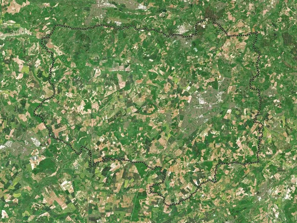 Basingstoke Deane Distrito Metropolitano Inglaterra Gran Bretaña Mapa Satelital Baja —  Fotos de Stock