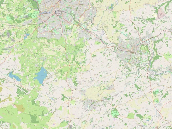 巴斯和东北萨默塞特 英格兰的单一政权 大不列颠 露天街道地图 — 图库照片