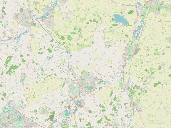 Bedford Verwaltungsbezirk Von England Großbritannien Open Street Map — Stockfoto