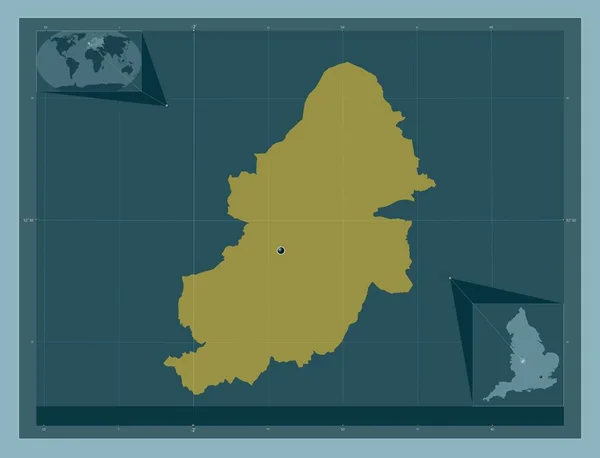 Бирмингем Административный Округ Англии Великобритания Твердая Форма Цвета Вспомогательные Карты — стоковое фото