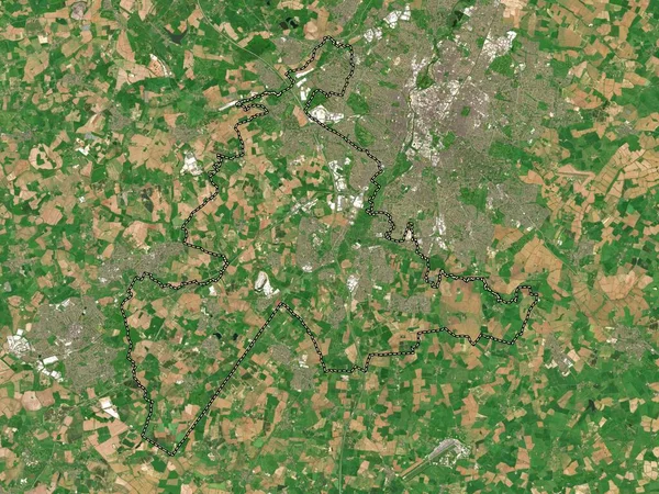 Blaby Distrito Metropolitano Inglaterra Gran Bretaña Mapa Satelital Baja Resolución —  Fotos de Stock