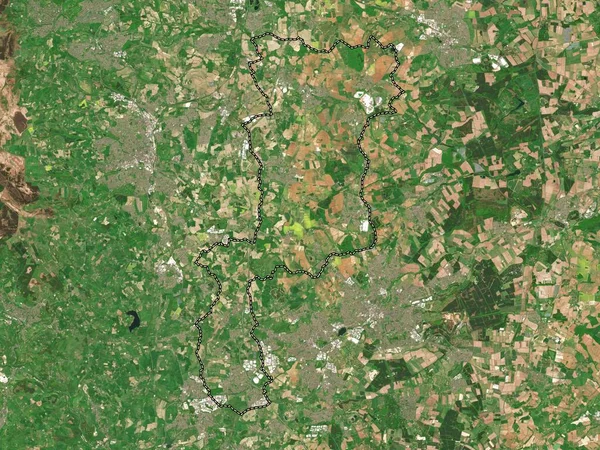 Bolsover Distrito Metropolitano Inglaterra Gran Bretaña Mapa Satelital Baja Resolución —  Fotos de Stock