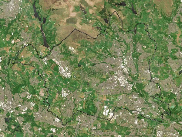 Bolton Administrative County England Great Britain Low Resolution Satellite Map — Stock Photo, Image