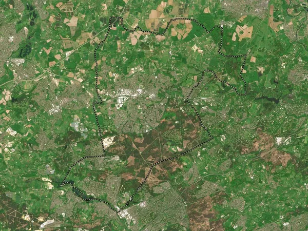 Бракнелл Форест Административный Округ Англии Великобритания Карта Низкого Разрешения — стоковое фото