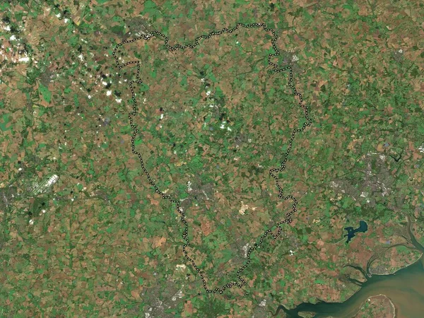 Braintree Niemetropolitalna Dzielnica Anglii Wielka Brytania Mapa Satelitarna Niskiej Rozdzielczości — Zdjęcie stockowe