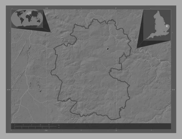 Breckland Niet Grootstedelijk District Van Engeland Groot Brittannië Hoogteplattegrond Met — Stockfoto