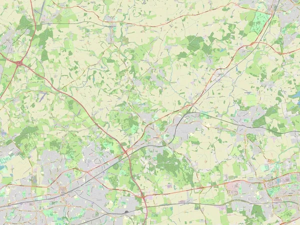 Brentwood Distrito Metropolitano Inglaterra Gran Bretaña Mapa Calle Abierto —  Fotos de Stock