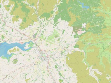 Carlisle, İngiltere 'nin metropolitan olmayan bölgesi, Büyük Britanya. Açık Sokak Haritası