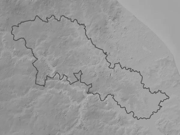 Бродленд Неметаморфозный Район Англии Великобритания Карта Высот Оттенках Серого Озерами — стоковое фото