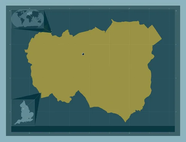 Burnley Μητροπολιτική Περιφέρεια Αγγλίας Μεγάλης Βρετανίας Ατόφιο Χρώμα Γωνιακοί Χάρτες — Φωτογραφία Αρχείου