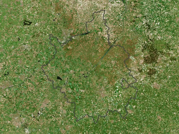 Cambridgeshire Administrative County England Great Britain High Resolution Satellite Map — Stock Photo, Image