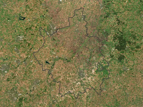 Cambridgeshire Contea Amministrativa Dell Inghilterra Gran Bretagna Mappa Satellitare Bassa — Foto Stock
