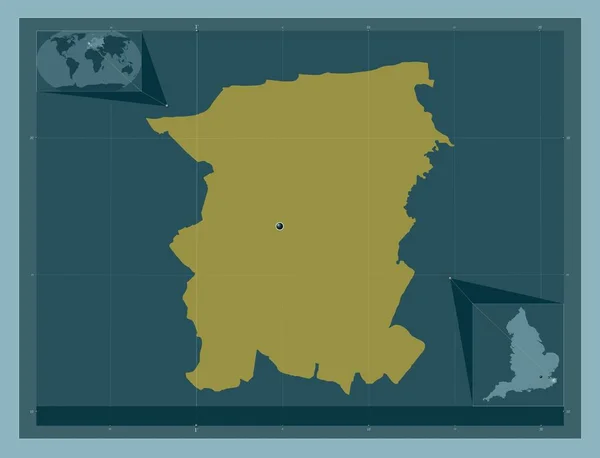 Кэнтербери Неандертальский Район Англии Великобритания Твердая Форма Цвета Вспомогательные Карты — стоковое фото