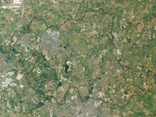 Charnwood Non Metropolitan District England Great Britain High Resolution Satellite — Stock Photo, Image