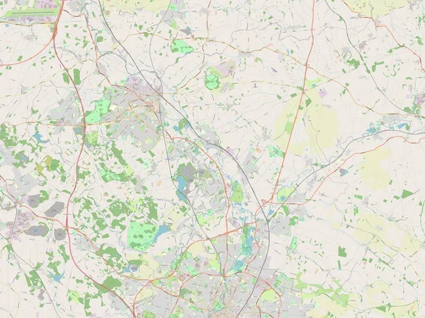 Charnwood Distrito Metropolitano Inglaterra Gran Bretaña Mapa Calle Abierto —  Fotos de Stock