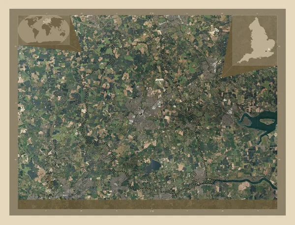 Chelmsford Distrito Metropolitano Inglaterra Gran Bretaña Mapa Satelital Alta Resolución — Foto de Stock